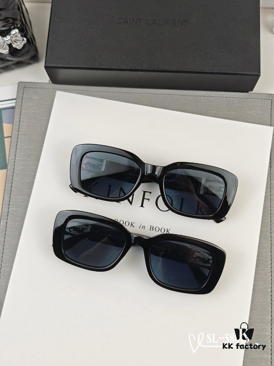 6931abd7ccd8ab3d7afa02e4 YSL Saint Laurent Sunglasses with Polaroid HD Lenses, TR90 Frame Lightweight and Comfortable, Size 57-16-148, Stylish UV Protection Sun Glasses for Travel and Driving
