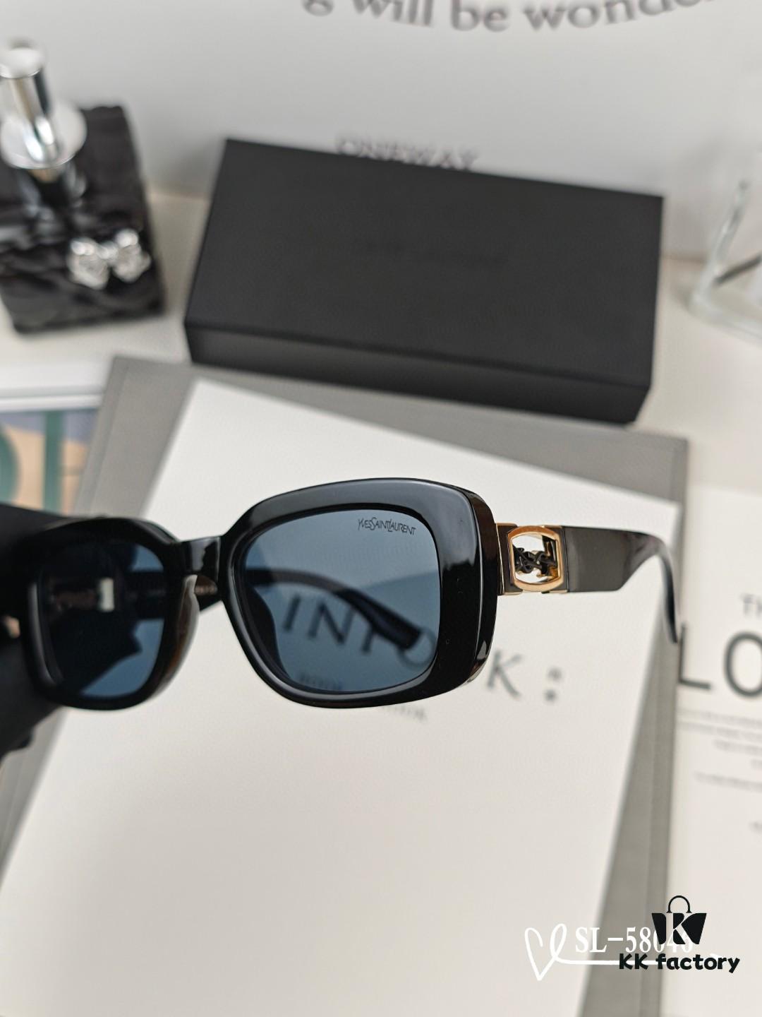 6931abd7ccd8ab3d7afa02e6 YSL Saint Laurent Sunglasses with Polaroid HD Lenses, TR90 Frame Lightweight and Comfortable, Size 57-16-148, Stylish UV Protection Sun Glasses for Travel and Driving