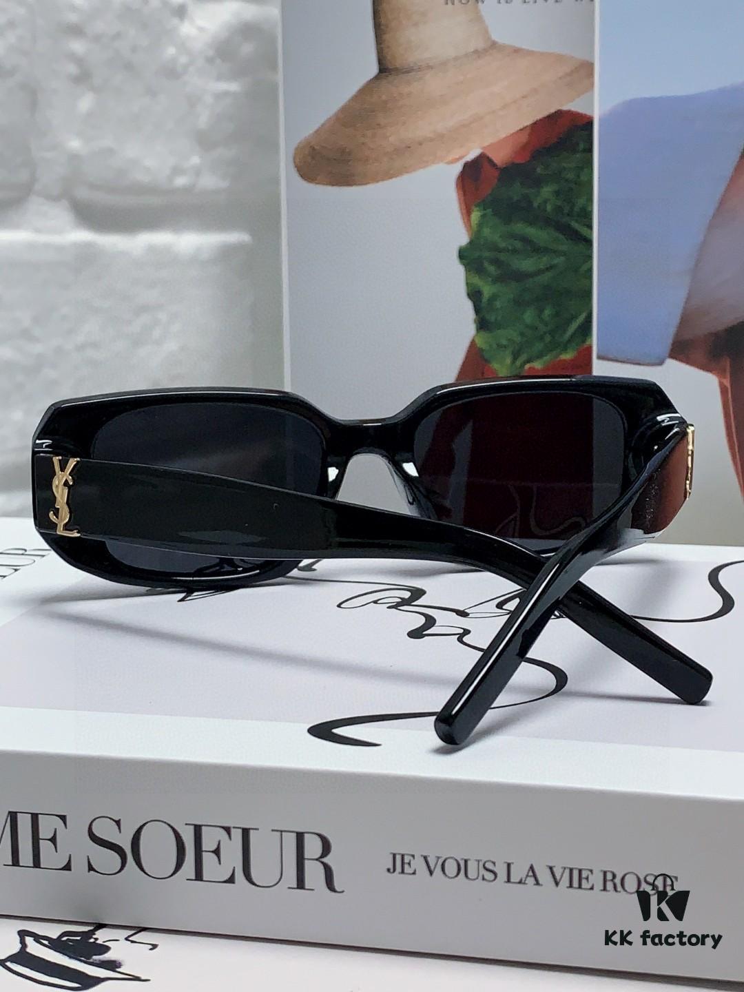 YSL Saint Laurent Women's Cat-Eye Fashion Sports Blue Light Blocking Sunglasses