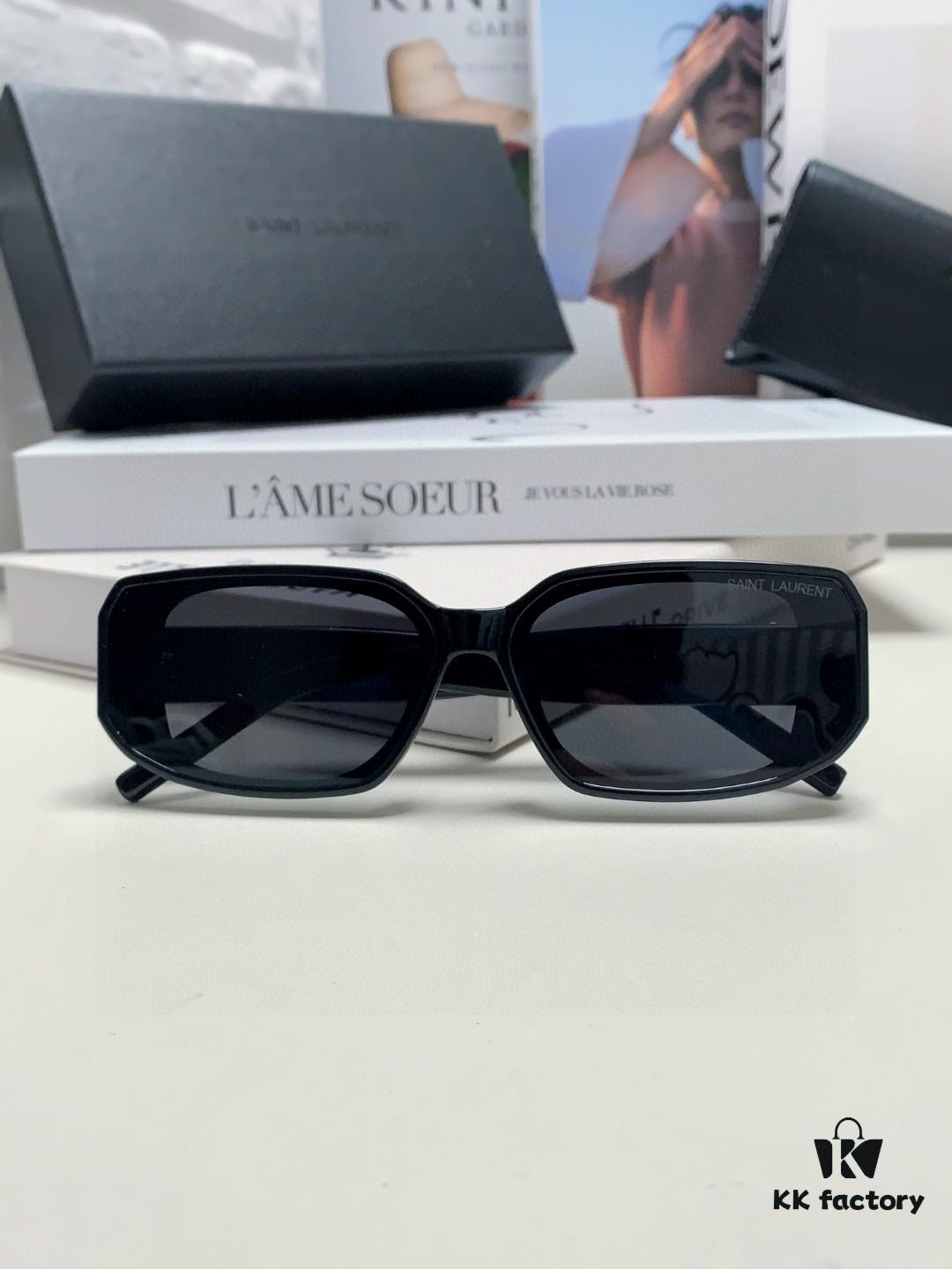 YSL Saint Laurent Women's Cat-Eye Fashion Sports Blue Light Blocking Sunglasses