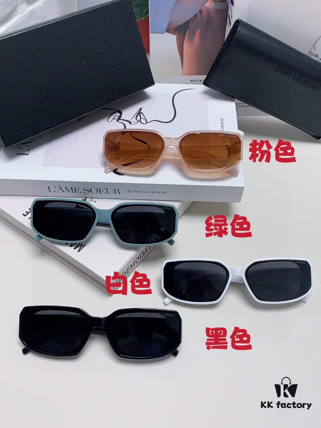 YSL Saint Laurent Women's Cat-Eye Fashion Sports Blue Light Blocking Sunglasses