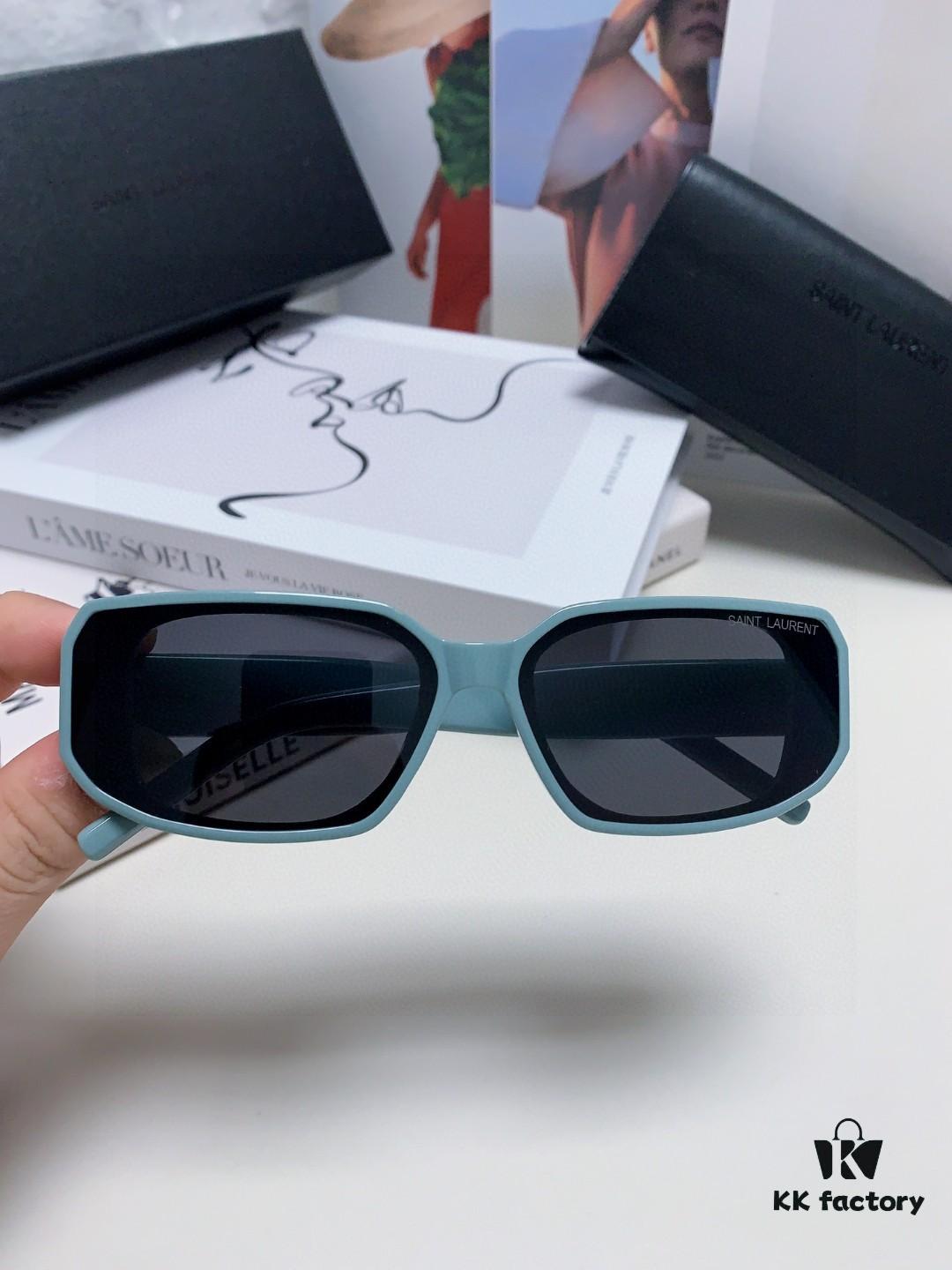 YSL / Saint Laurent Women's Cat-Eye Fashion Sports Blue Light Blocking Sunglasses