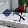 6931abddccd8ab3d7afa034a YSL Saint Laurent Polygonal Lightweight Alloy Thin Frame Sunglasses for Women, Novelty Design Spring and Summer New Arrival