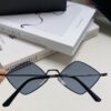 6931abddccd8ab3d7afa034c YSL Saint Laurent Polygonal Lightweight Alloy Thin Frame Sunglasses for Women, Novelty Design Spring and Summer New Arrival