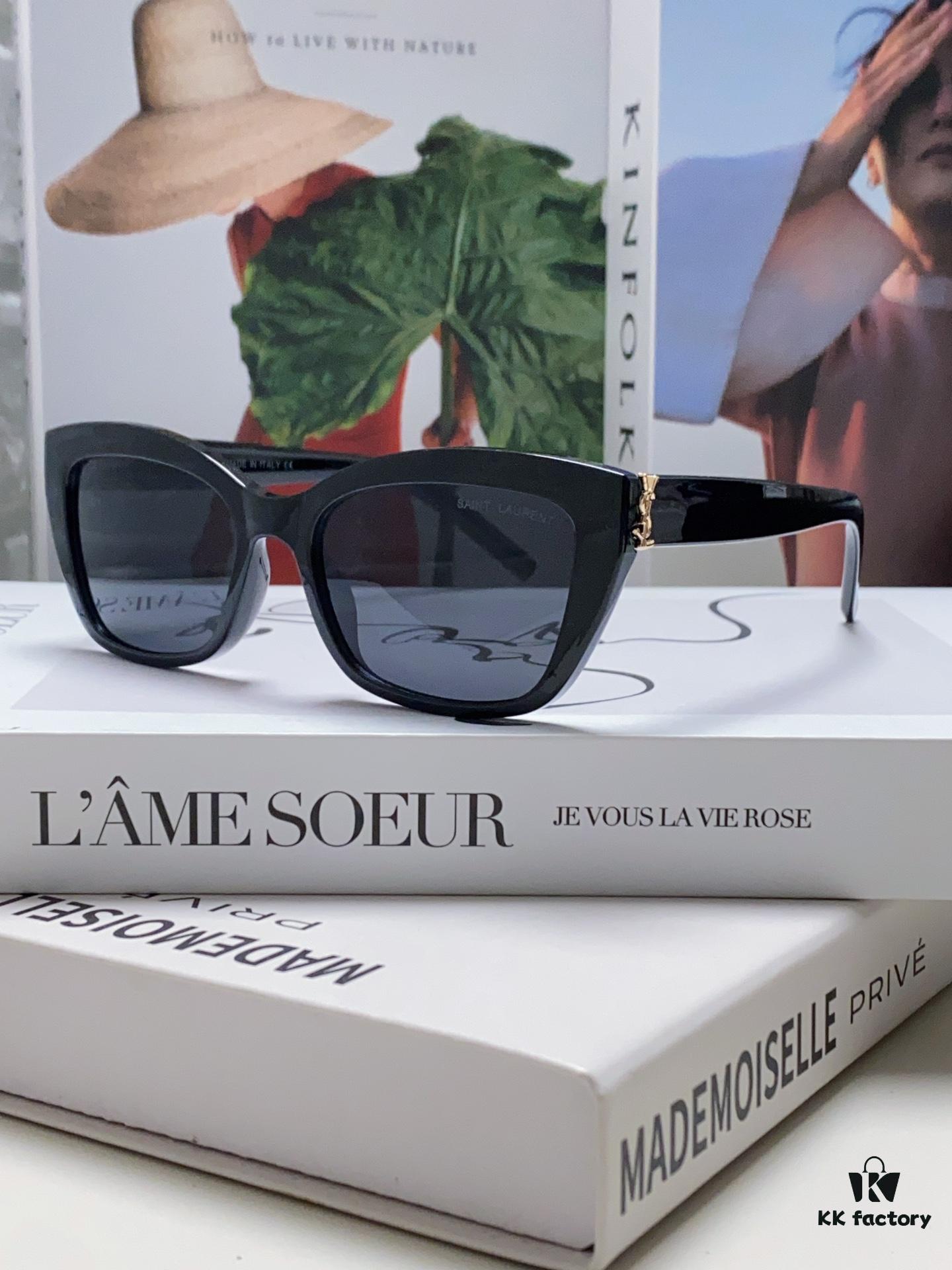 6931abdfccd8ab3d7afa0367 YSL Saint Laurent 2024 New Cat-Eye Sunglasses for Women, High-End UV Protection Polarized Sun Glasses, Trendsetting Influencer Favorite Women's Eyewear