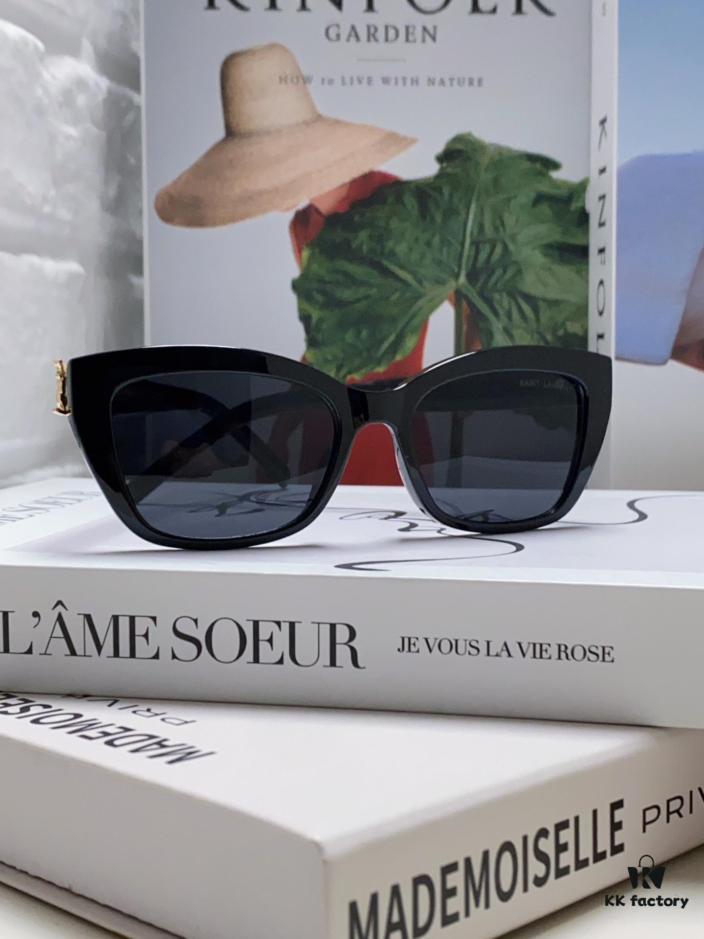 6931abdfccd8ab3d7afa0368 YSL Saint Laurent 2024 New Cat-Eye Sunglasses for Women, High-End UV Protection Polarized Sun Glasses, Trendsetting Influencer Favorite Women's Eyewear