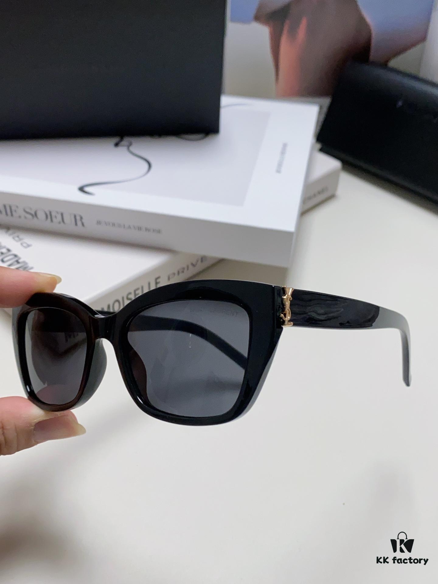 6931abe0ccd8ab3d7afa036c YSL Saint Laurent 2024 New Cat-Eye Sunglasses for Women, High-End UV Protection Polarized Sun Glasses, Trendsetting Influencer Favorite Women's Eyewear