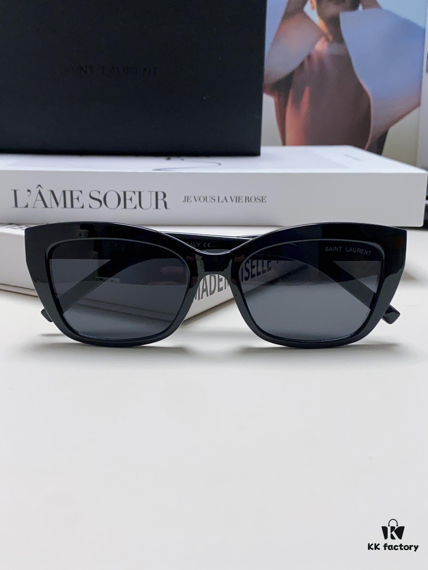 6931abe0ccd8ab3d7afa036d YSL Saint Laurent 2024 New Cat-Eye Sunglasses for Women, High-End UV Protection Polarized Sun Glasses, Trendsetting Influencer Favorite Women's Eyewear