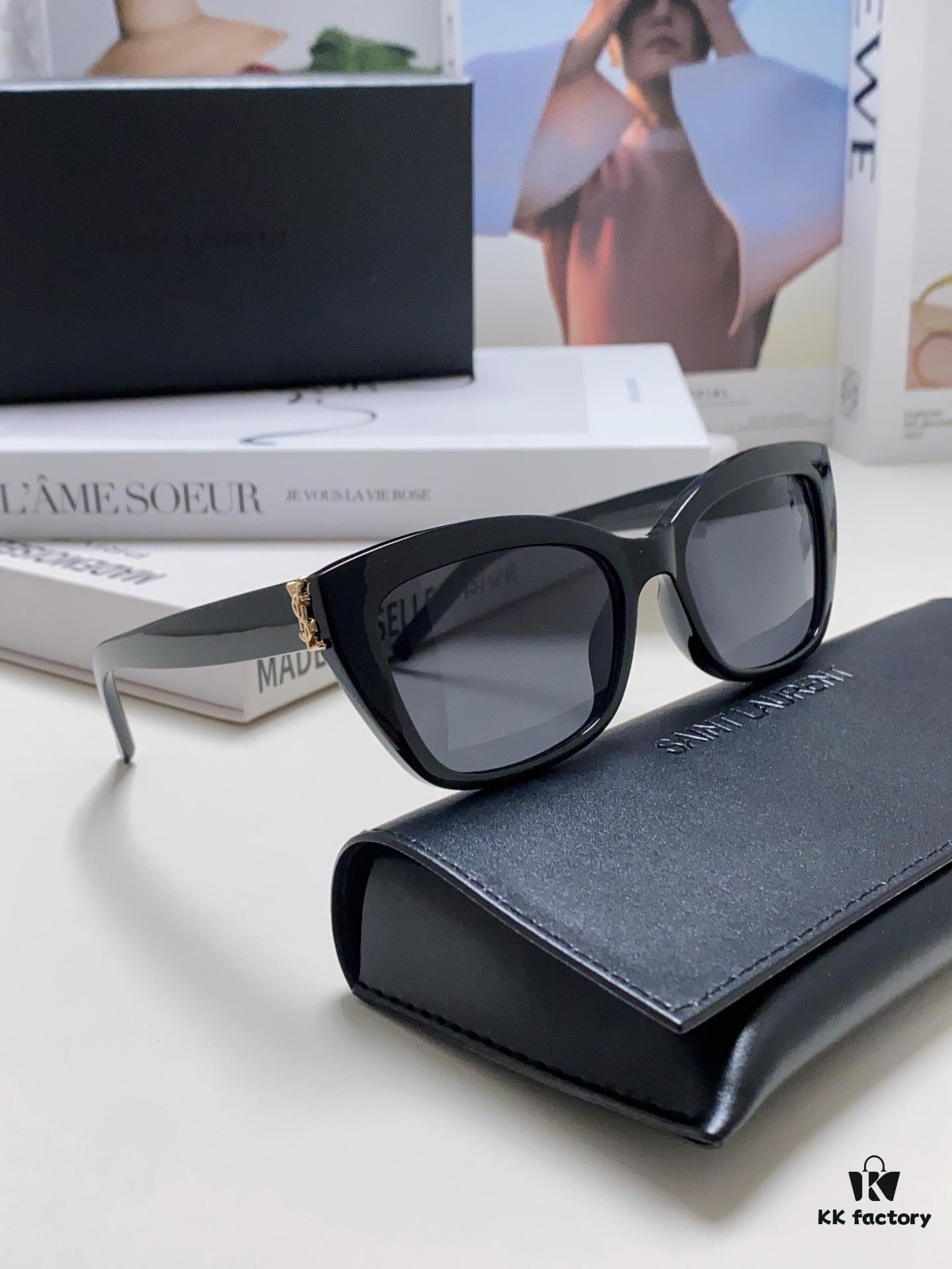 6931abe0ccd8ab3d7afa036e YSL Saint Laurent 2024 New Cat-Eye Sunglasses for Women, High-End UV Protection Polarized Sun Glasses, Trendsetting Influencer Favorite Women's Eyewear