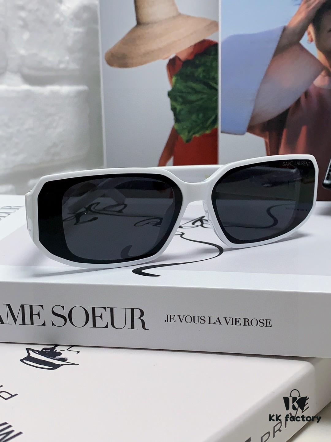 6931abe2ccd8ab3d7afa0393 YSL Saint Laurent Women's Cat-Eye Fashion Sports Blue Light Blocking Sunglasses