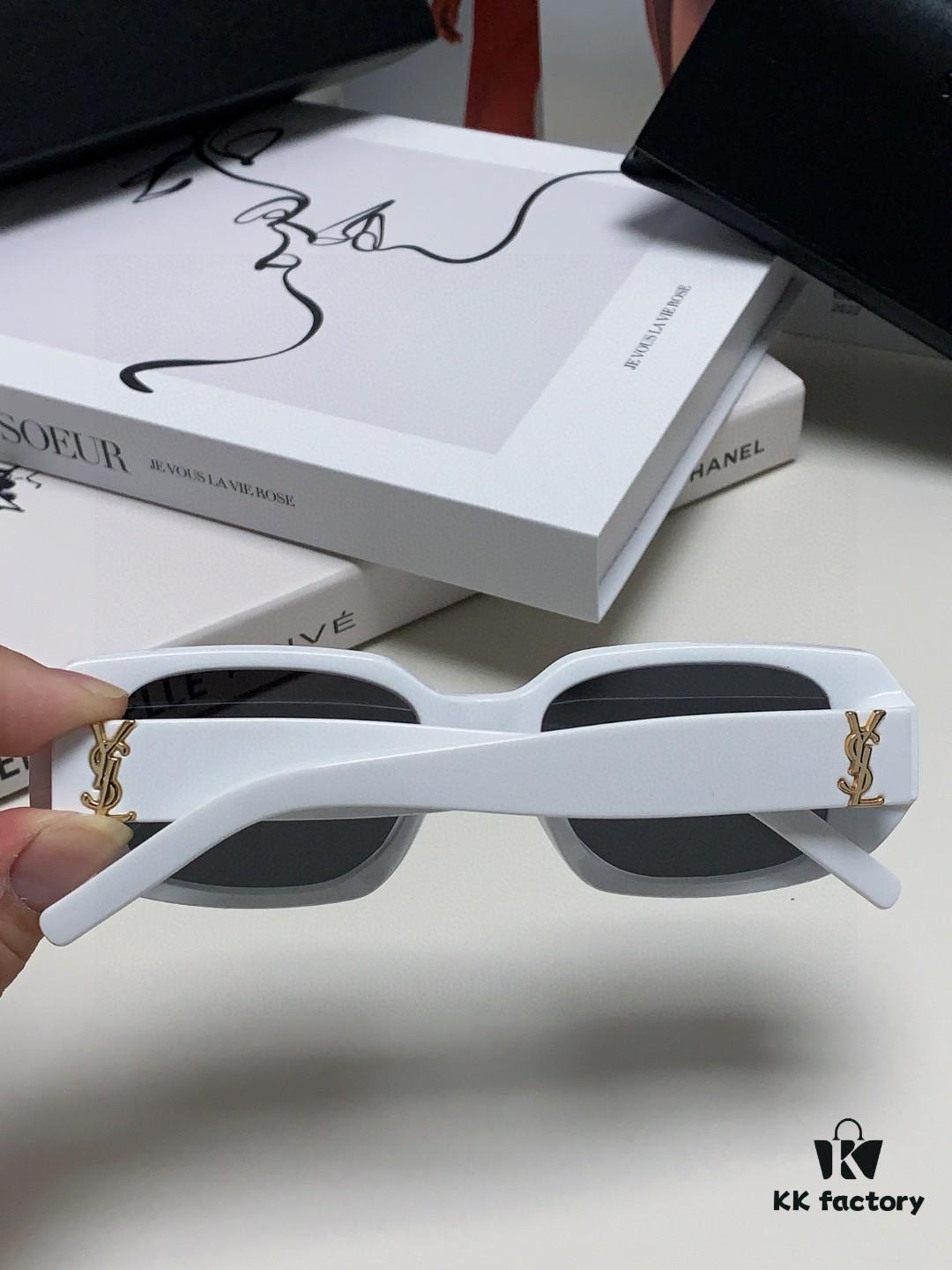 6931abe2ccd8ab3d7afa0396 YSL Saint Laurent Women's Cat-Eye Fashion Sports Blue Light Blocking Sunglasses