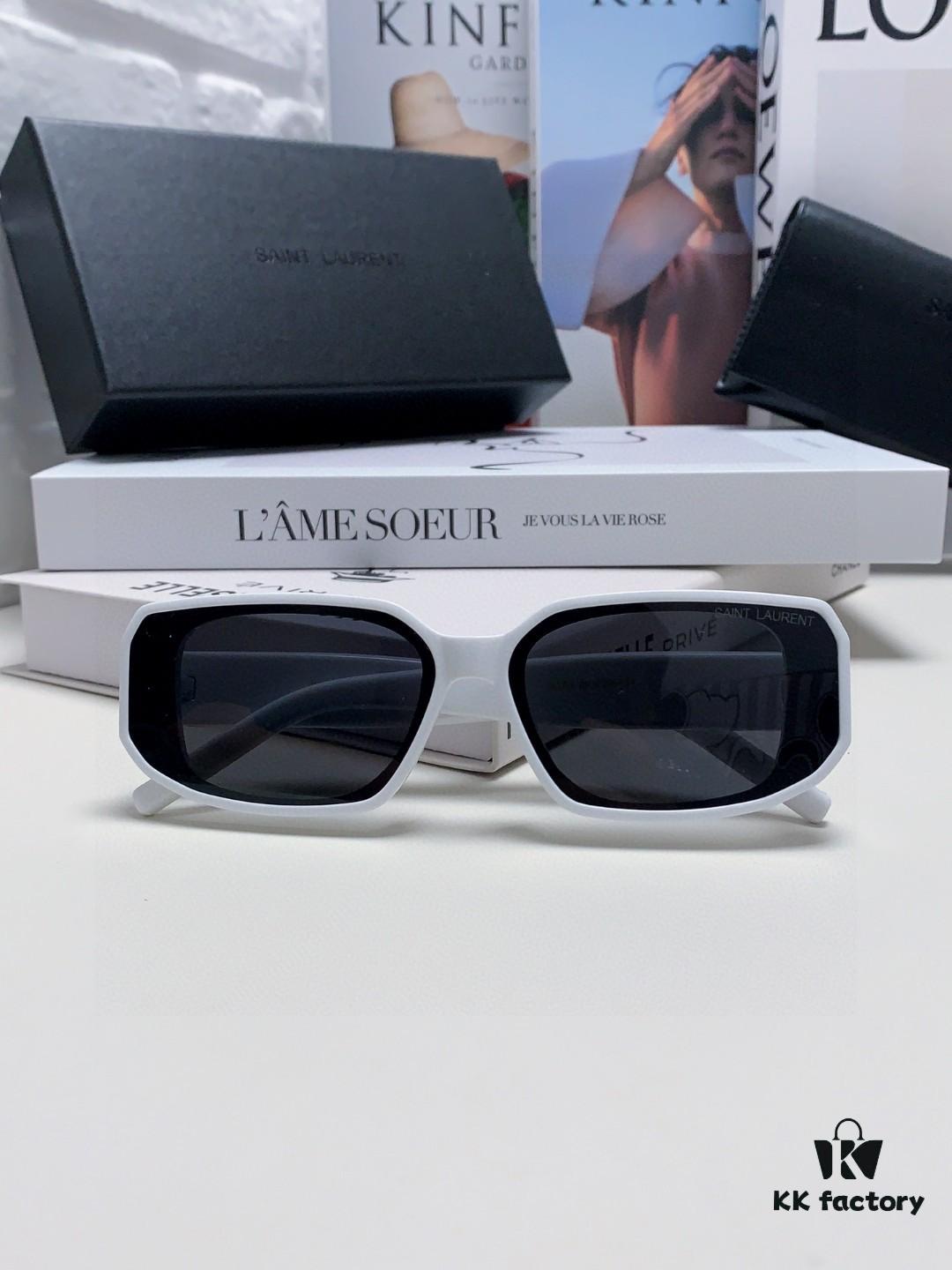 6931abe2ccd8ab3d7afa0398 YSL Saint Laurent Women's Cat-Eye Fashion Sports Blue Light Blocking Sunglasses