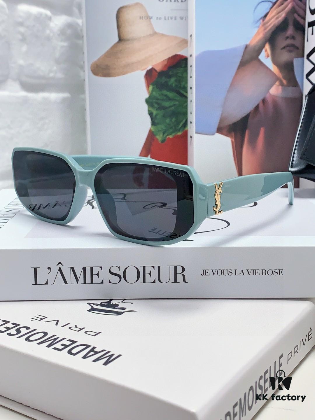 6931abe3ccd8ab3d7afa039c YSL Saint Laurent Women's Cat-Eye Fashion Sports Blue Light Blocking Sunglasses