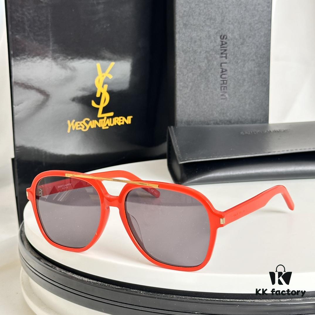 6931abe6ccd8ab3d7afa03cc YSL Saint Laurent Transparent Yellow Square Sunglasses, Lightweight Fashion Sun Glasses SL545, Influencer Style 2023 New Arrival
