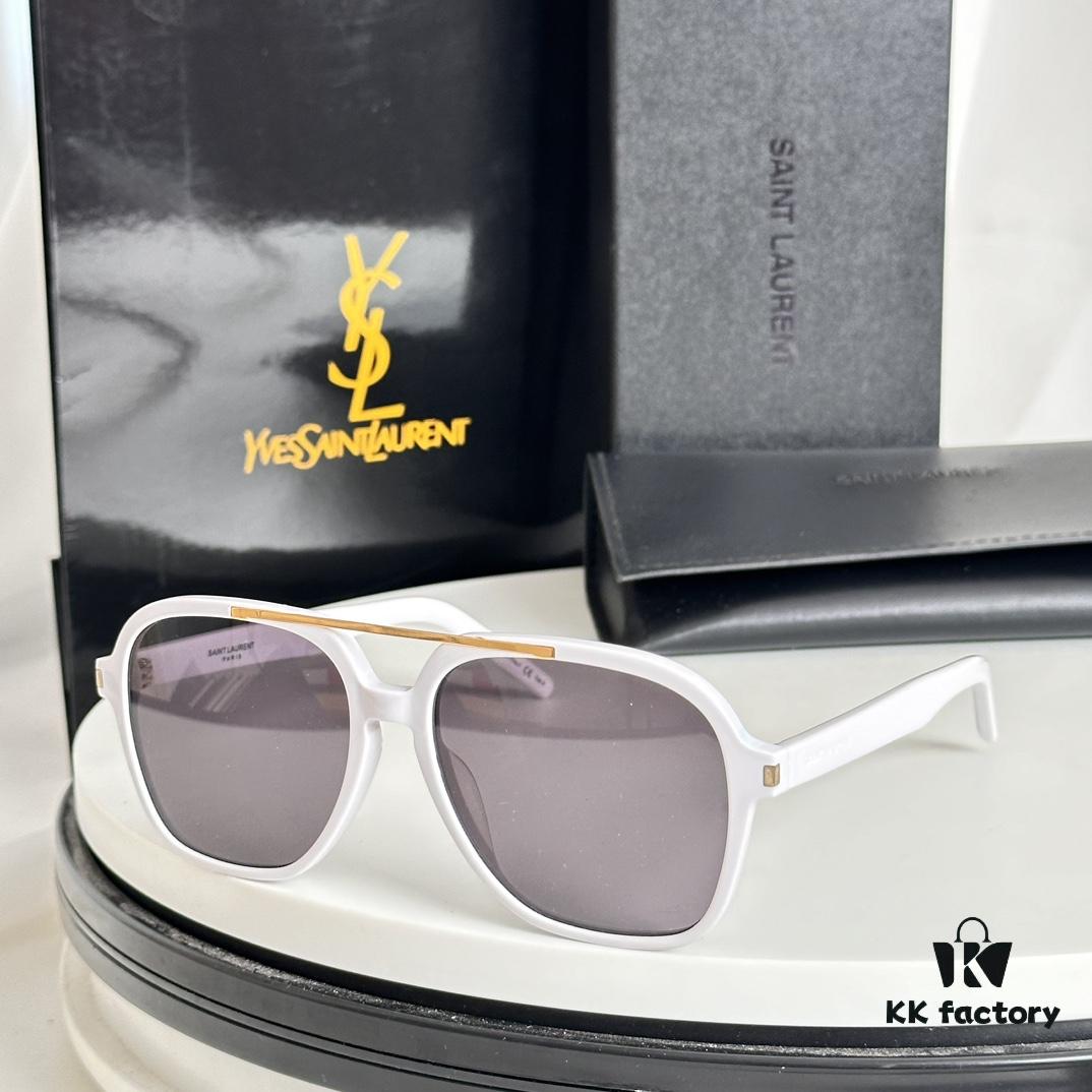 6931abe6ccd8ab3d7afa03cf YSL Saint Laurent Transparent Yellow Square Sunglasses, Lightweight Fashion Sun Glasses SL545, Influencer Style 2023 New Arrival