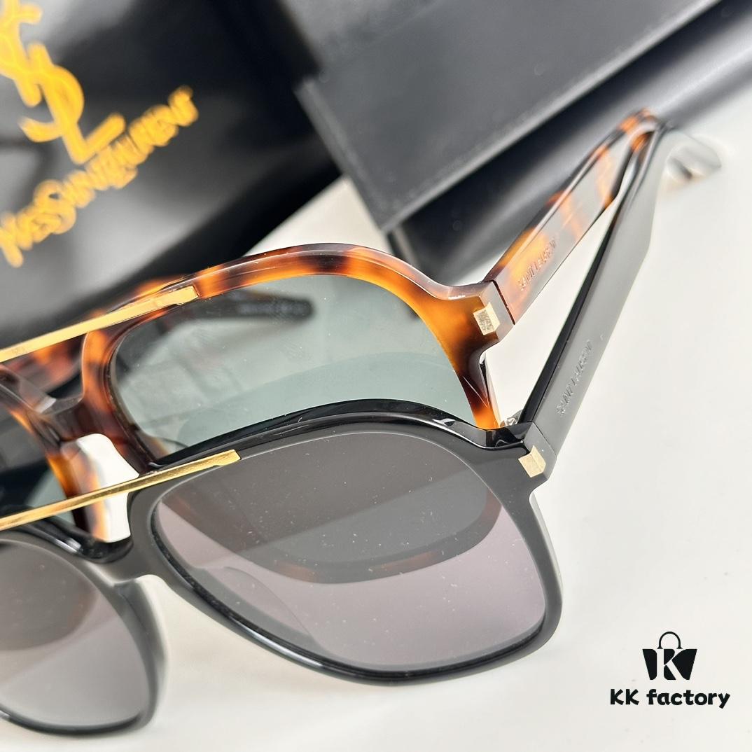 6931abe6ccd8ab3d7afa03d1 YSL Saint Laurent Transparent Yellow Square Sunglasses, Lightweight Fashion Sun Glasses SL545, Influencer Style 2023 New Arrival