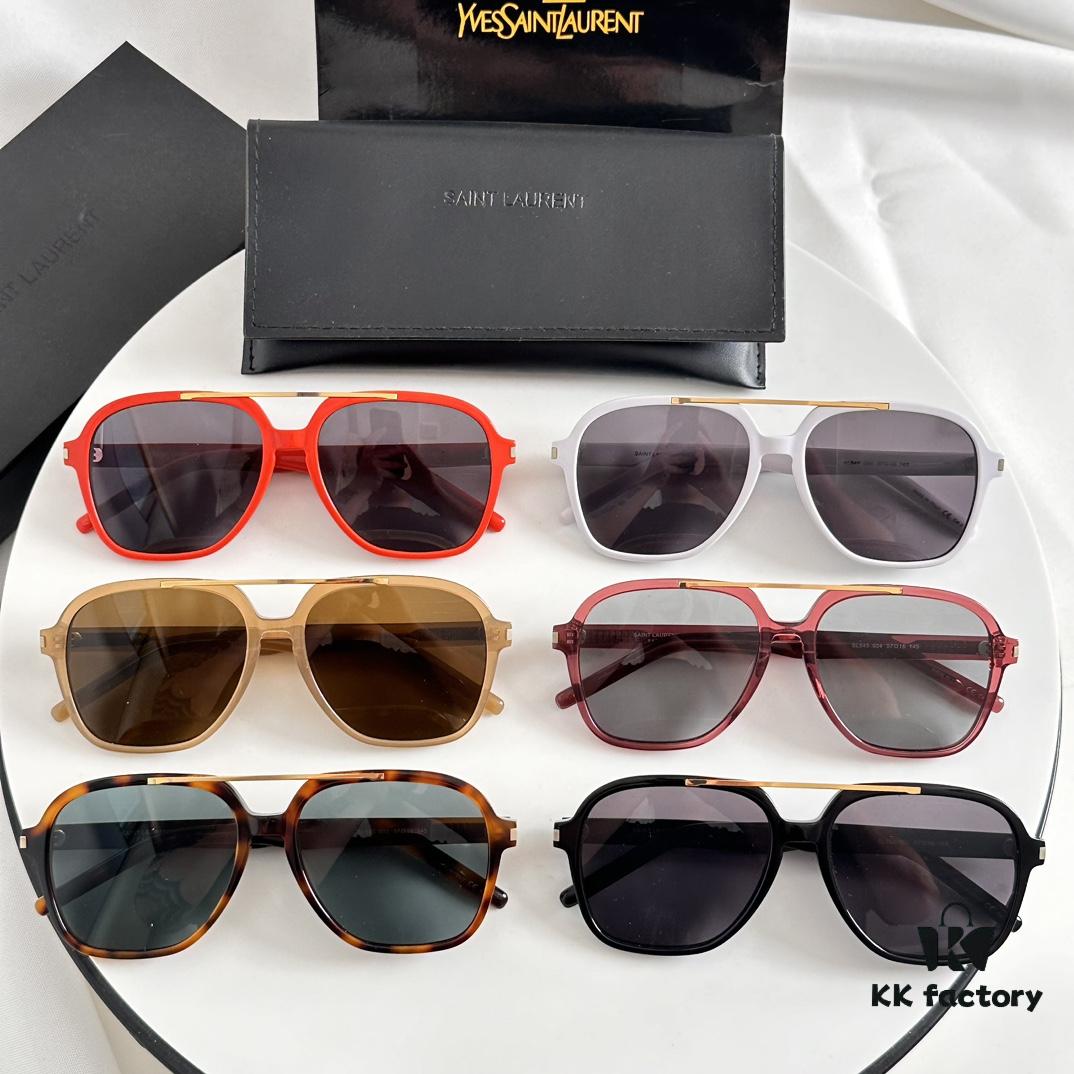 6931abe6ccd8ab3d7afa03d3 YSL Saint Laurent Transparent Yellow Square Sunglasses, Lightweight Fashion Sun Glasses SL545, Influencer Style 2023 New Arrival