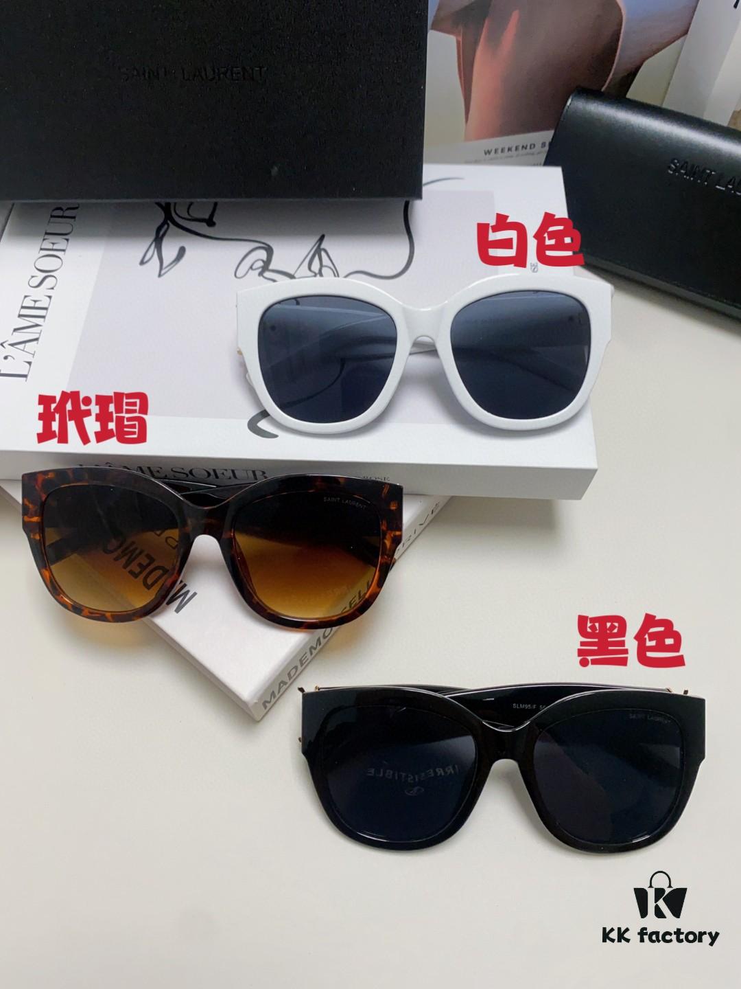 6931abe7ccd8ab3d7afa03e1 YSL Saint Laurent Unmissable Item, Faithful to Original Color, Visible Quality Difference, SL M95 Eyeglasses Sunglasses