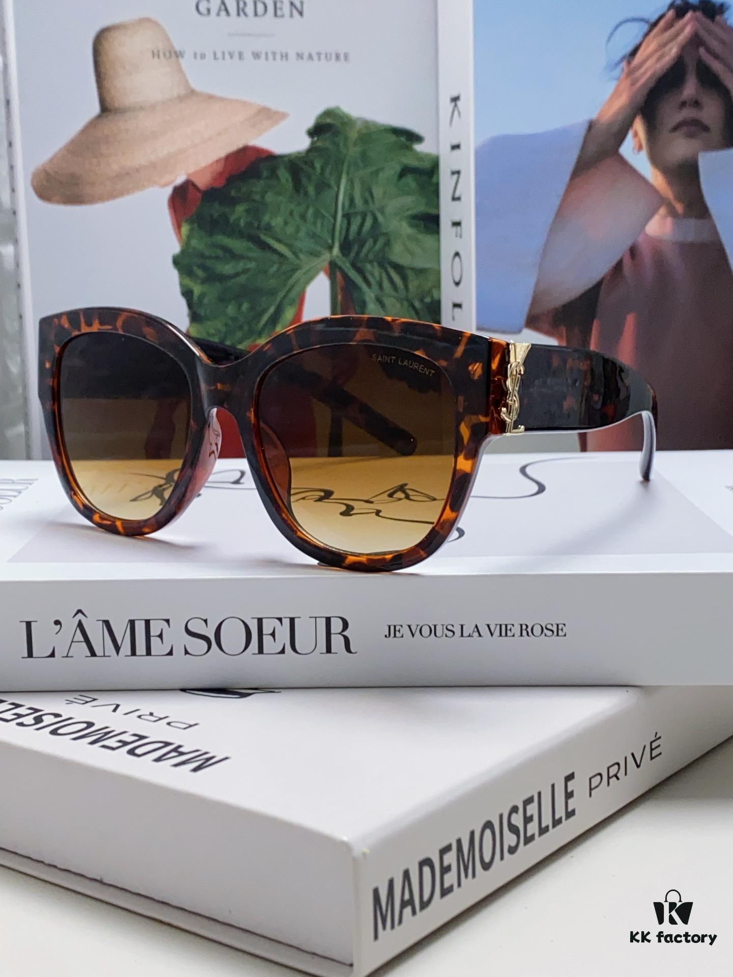6931abe7ccd8ab3d7afa03e3 YSL Saint Laurent Unmissable Item, Faithful to Original Color, Visible Quality Difference, SL M95 Eyeglasses Sunglasses