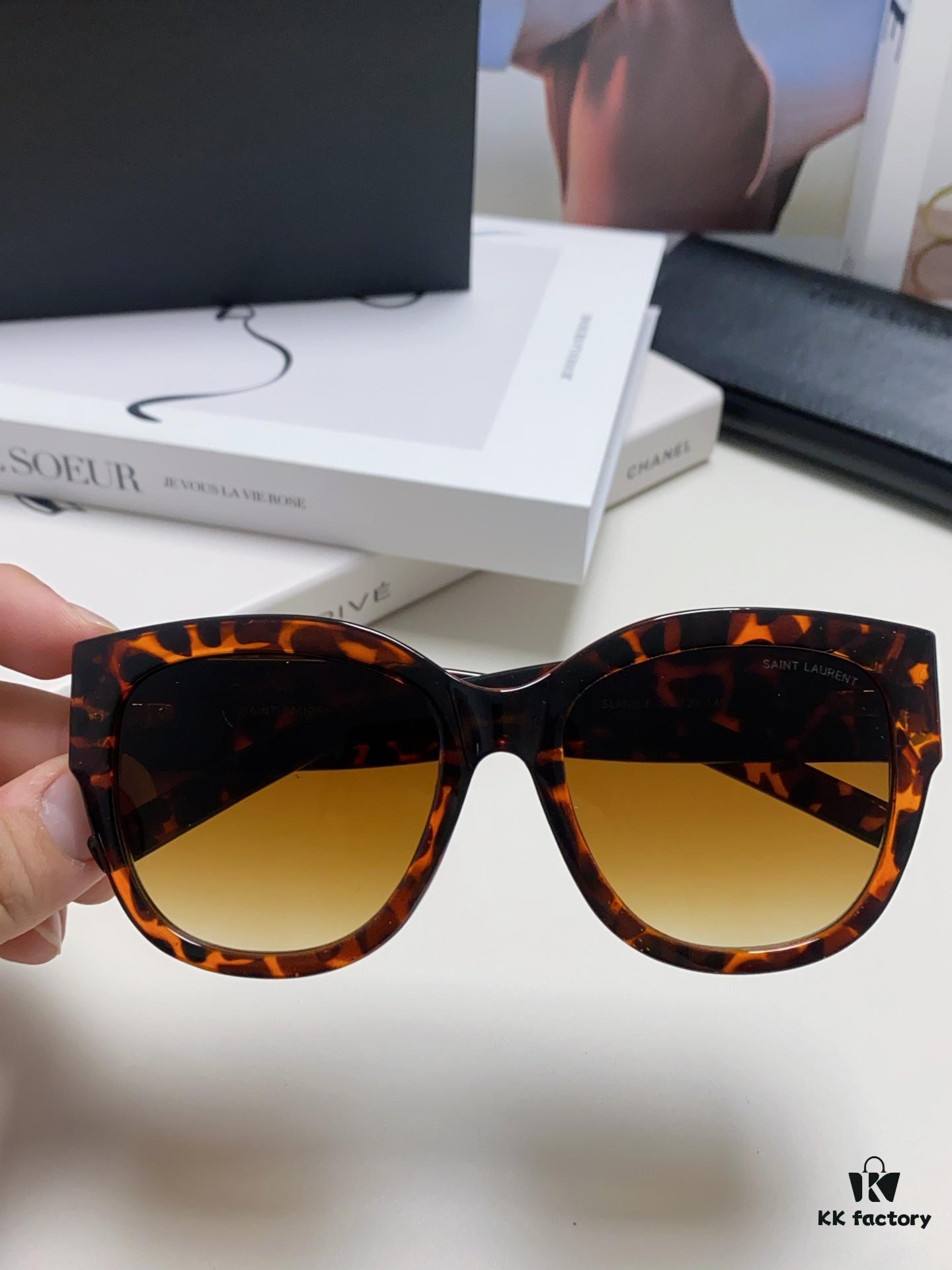 6931abe8ccd8ab3d7afa03e6 YSL Saint Laurent Unmissable Item, Faithful to Original Color, Visible Quality Difference, SL M95 Eyeglasses Sunglasses