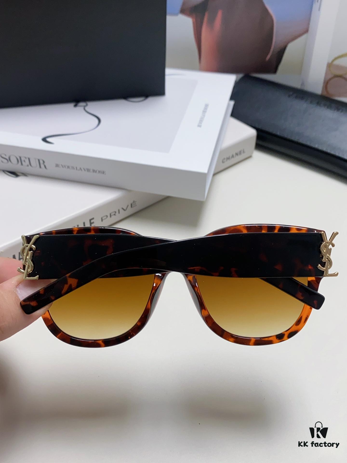 6931abe8ccd8ab3d7afa03e7 YSL Saint Laurent Unmissable Item, Faithful to Original Color, Visible Quality Difference, SL M95 Eyeglasses Sunglasses
