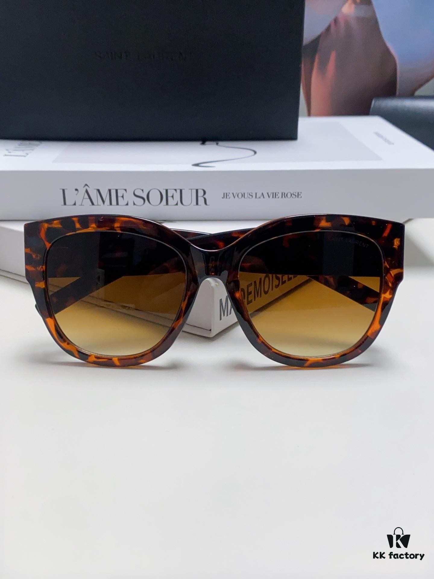 6931abe8ccd8ab3d7afa03e9 YSL Saint Laurent Unmissable Item, Faithful to Original Color, Visible Quality Difference, SL M95 Eyeglasses Sunglasses
