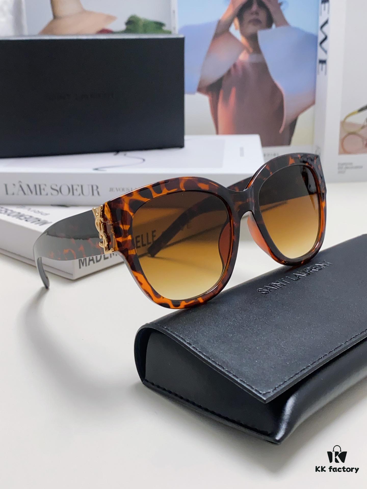 6931abe8ccd8ab3d7afa03ea YSL Saint Laurent Unmissable Item, Faithful to Original Color, Visible Quality Difference, SL M95 Eyeglasses Sunglasses