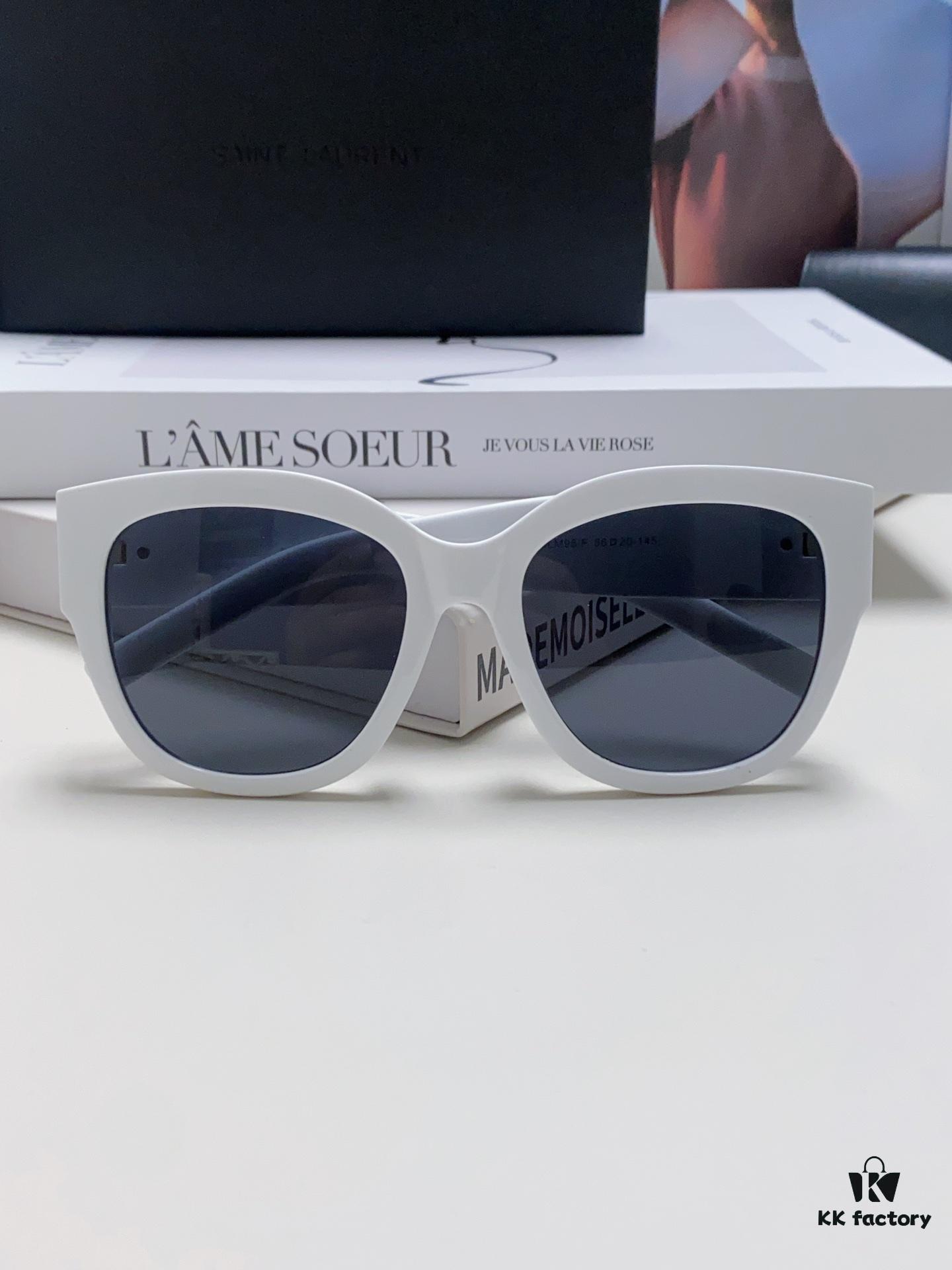 6931abe9ccd8ab3d7afa03f3 YSL Saint Laurent Unmissable Item, Faithful to Original Color, Visible Quality Difference, SL M95 Eyeglasses Sunglasses