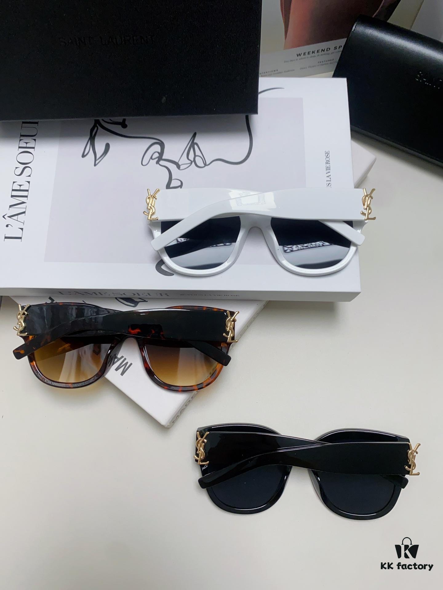 6931abe9ccd8ab3d7afa03f5 YSL Saint Laurent Unmissable Item, Faithful to Original Color, Visible Quality Difference, SL M95 Eyeglasses Sunglasses