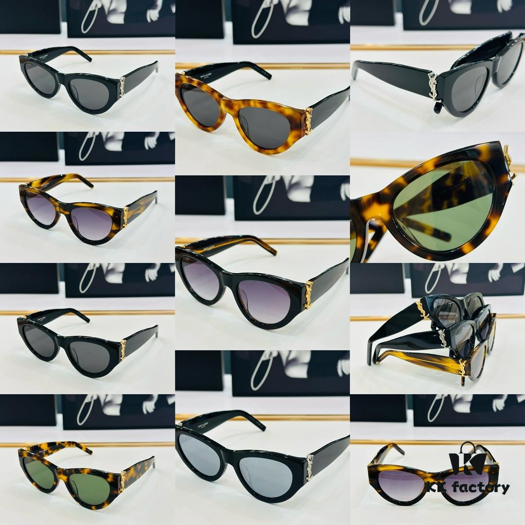 Influencer Hit Saint Laurent 💫SLM94💫 Size: 53□20-145 Acetate Frame Design, Worn by Top Influencers, Full of Presence, Premium B-Class Quality, Eyeglasses Sunglasses