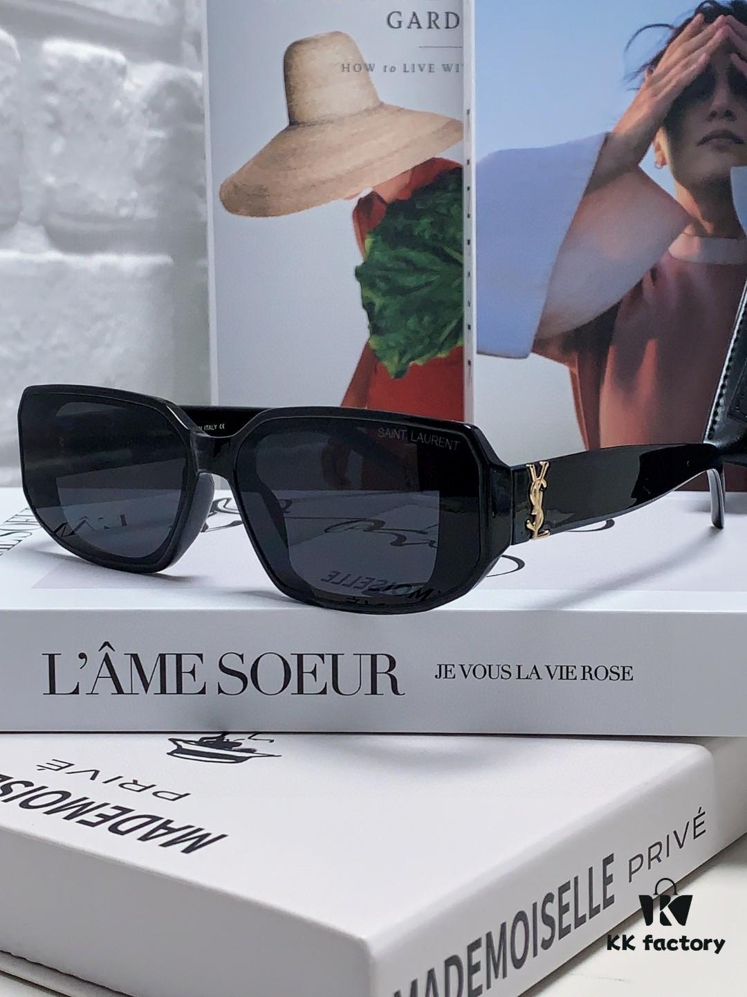 YSL Saint Laurent Women's Cat-Eye Fashion Sports Blue Light Blocking Sunglasses