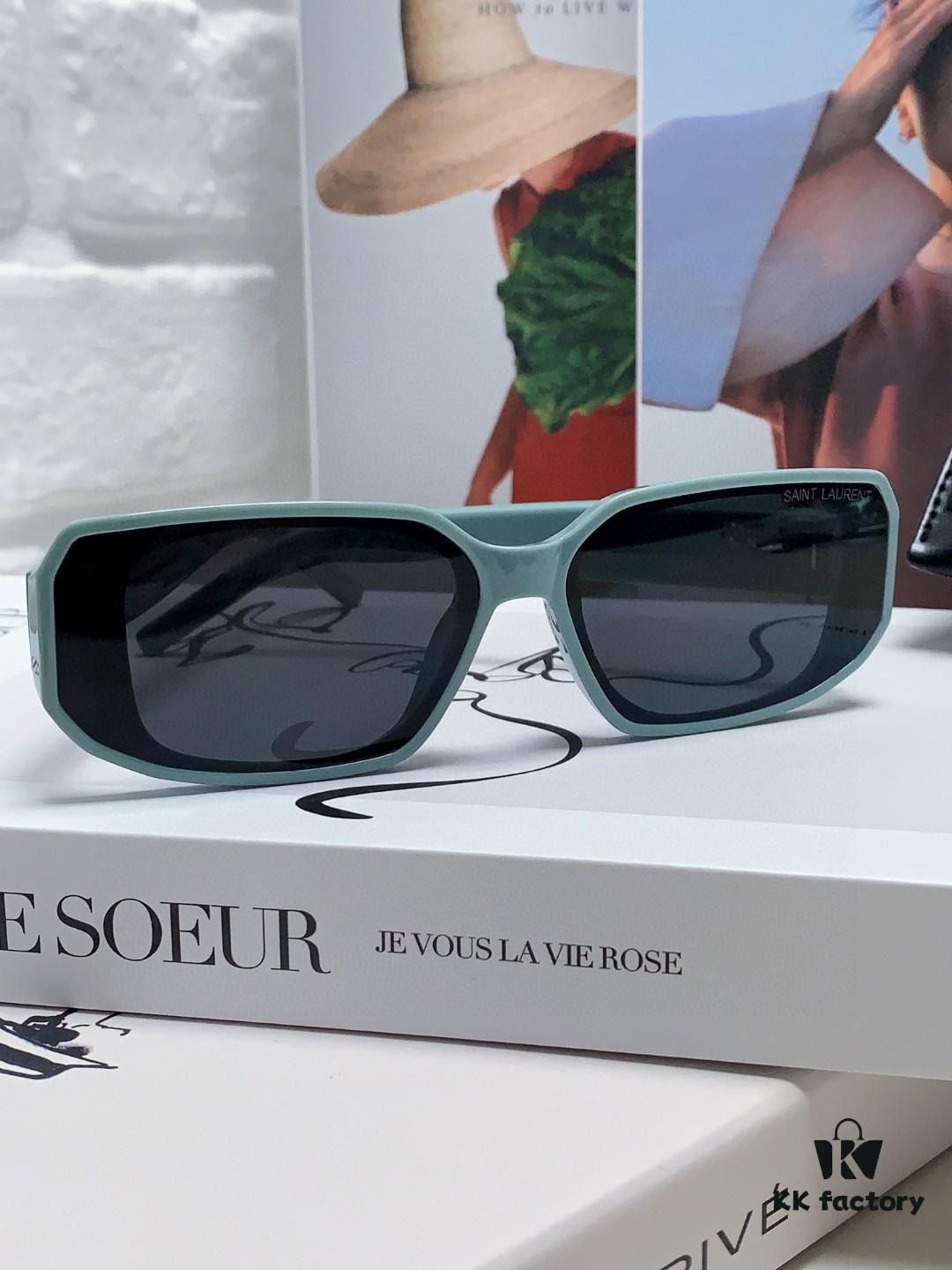 YSL Saint Laurent Women's Cat-Eye Fashion Sports Blue Light Blocking Sunglasses
