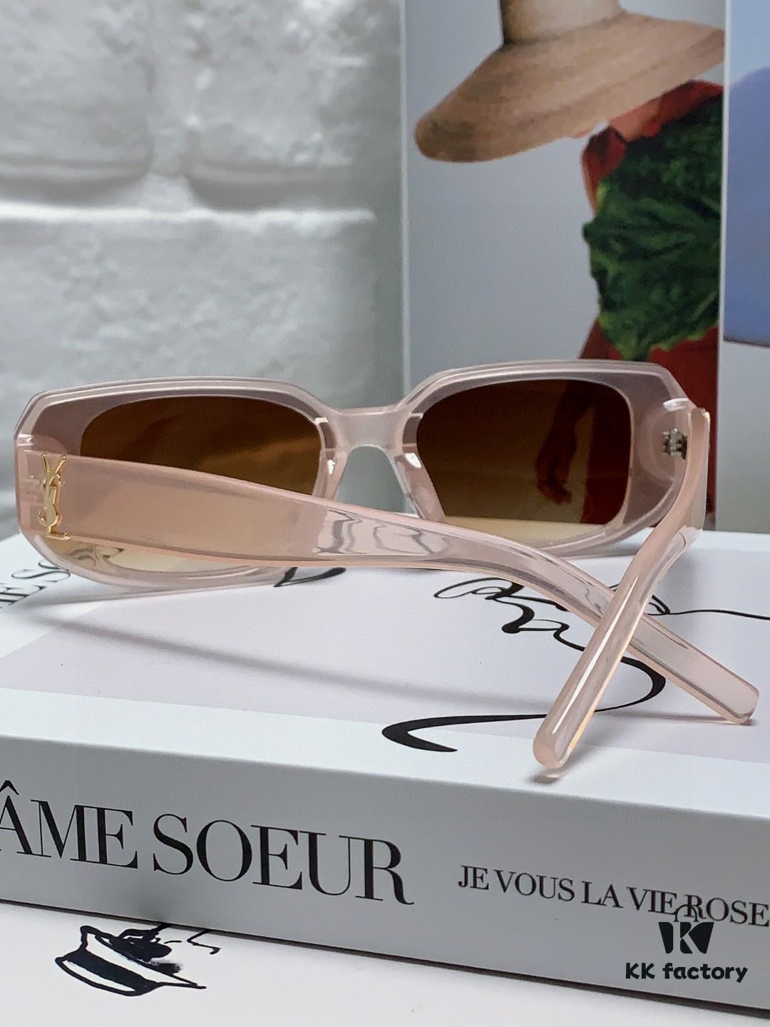 YSL / Saint Laurent Women's Cat-Eye Fashion Sports Blue Light Blocking Sunglasses