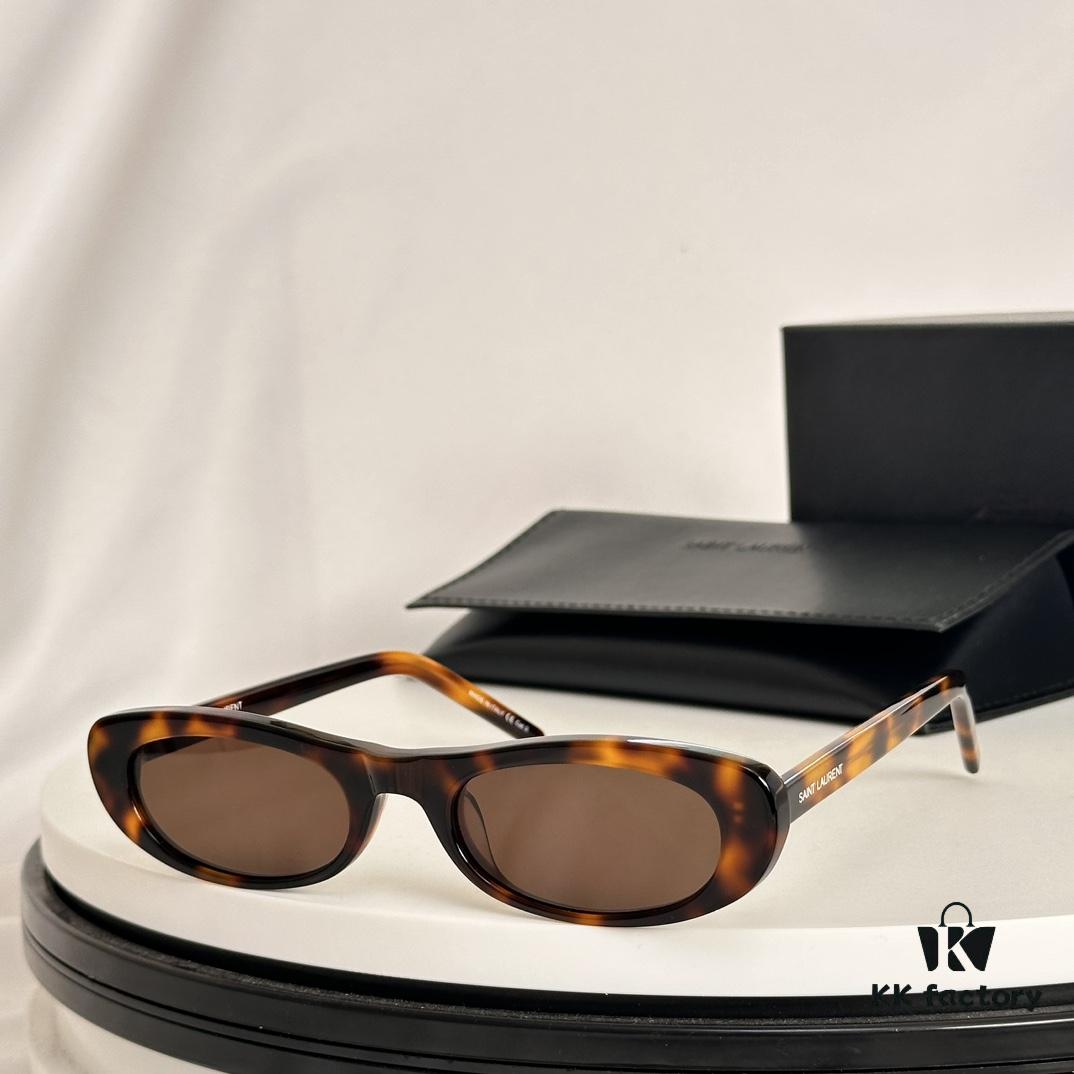 6931abfaccd8ab3d7afa04f4 Authentic 2023 Newest Style Versatile Simple Design SAINT LAUREN* Saint Laurent SL557 Size 52-22-145 Eyeglasses Sunglasses