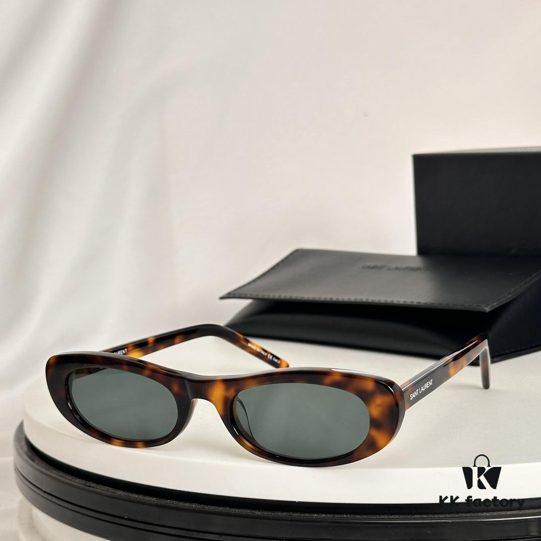 6931abfaccd8ab3d7afa04f7 Authentic 2023 Newest Style Versatile Simple Design SAINT LAUREN* Saint Laurent SL557 Size 52-22-145 Eyeglasses Sunglasses