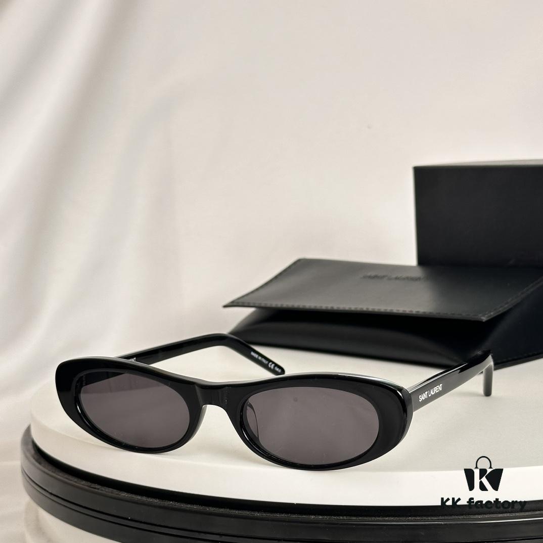 6931abfaccd8ab3d7afa04f8 Authentic 2023 Newest Style Versatile Simple Design SAINT LAUREN* Saint Laurent SL557 Size 52-22-145 Eyeglasses Sunglasses