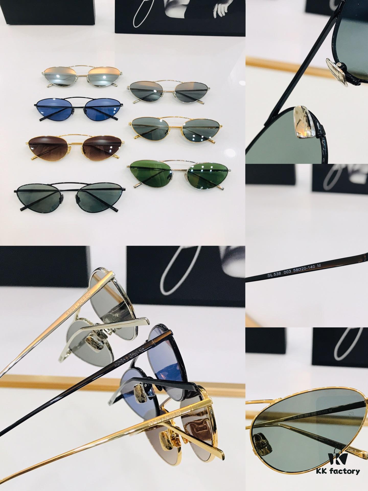 6931abfcccd8ab3d7afa050b Influencer Popular YSL 💫 SL538 💫 Size: 58 □ 20-140 Metal Frame Design S Playful and Sweet with Premium Quality Sunglasses