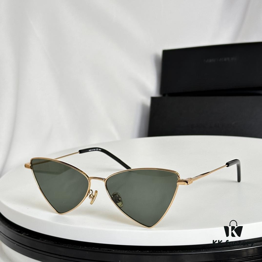 Factory Direct Sale Saint Laurent Spring and Summer New Arrival Sunglasses - Ultra-light Slim Alloy Frame Polygonal Style Sunglasses