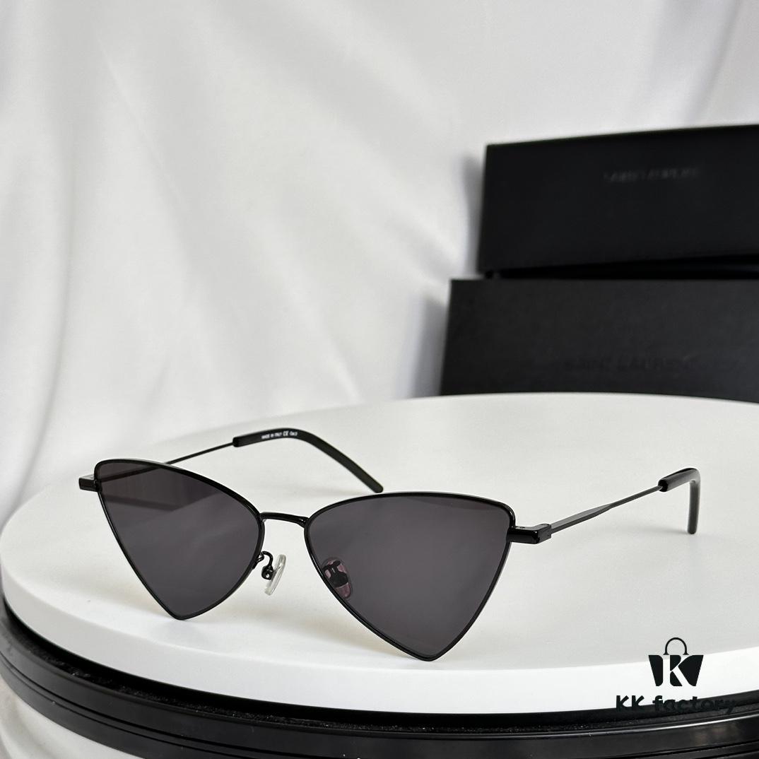Factory Direct Sale Saint Laurent Spring and Summer New Arrival Sunglasses - Ultra-light Slim Alloy Frame Polygonal Style Sunglasses