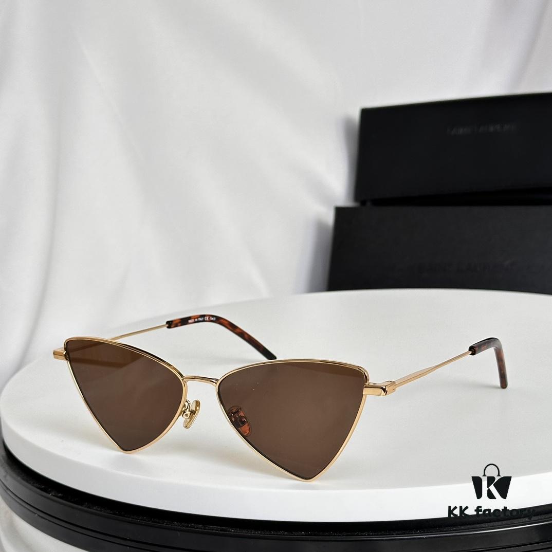 Factory Direct Sale Saint Laurent Spring and Summer New Arrival Sunglasses - Ultra-light Slim Alloy Frame Polygonal Style Sunglasses