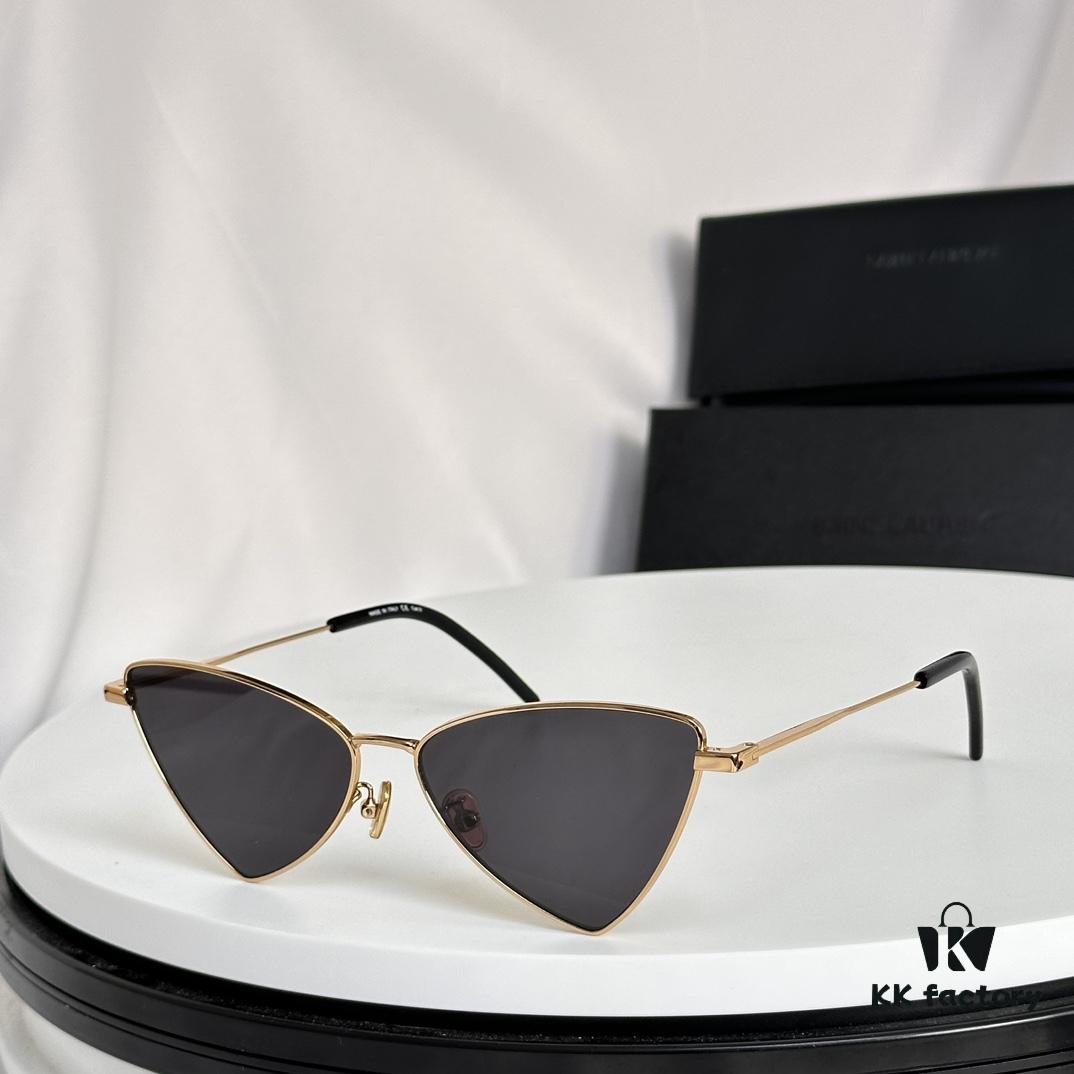 Factory Direct Sale Saint Laurent Spring and Summer New Arrival Sunglasses - Ultra-light Slim Alloy Frame Polygonal Style Sunglasses