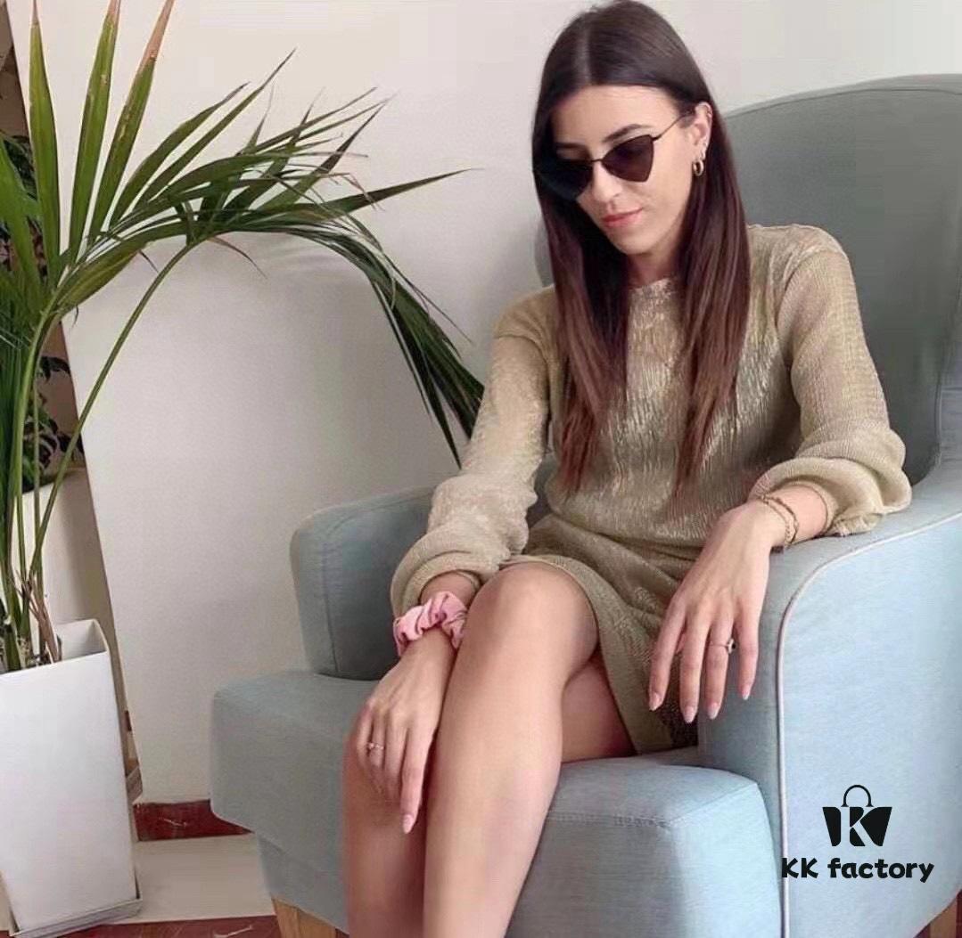 Factory Direct Sale Saint Laurent New Spring Summer Sunglasses, Ultra-Light Thin-Framed Alloy Small Glasses, Polygonal Design, Stylish and Unique