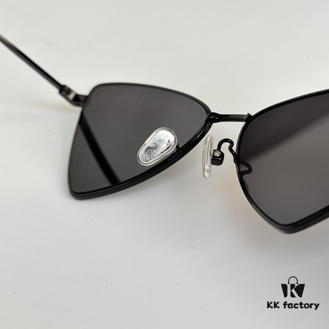 Factory Direct Sale Saint Laurent New Spring Summer Sunglasses, Ultra-Light Thin-Framed Alloy Small Glasses, Polygonal Design, Stylish and Unique
