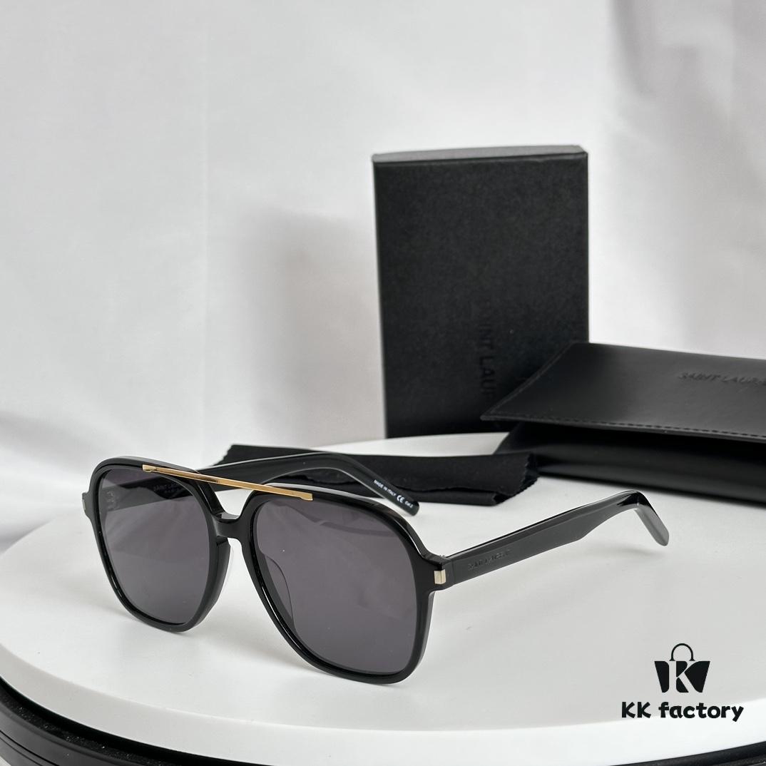6931ac02ccd8ab3d7afa0576 New 2023 YSL Saint Laurent Transparent Yellow Square Sunglasses, Blogger's Style, Ultra-Light Fashion Shades SL545
