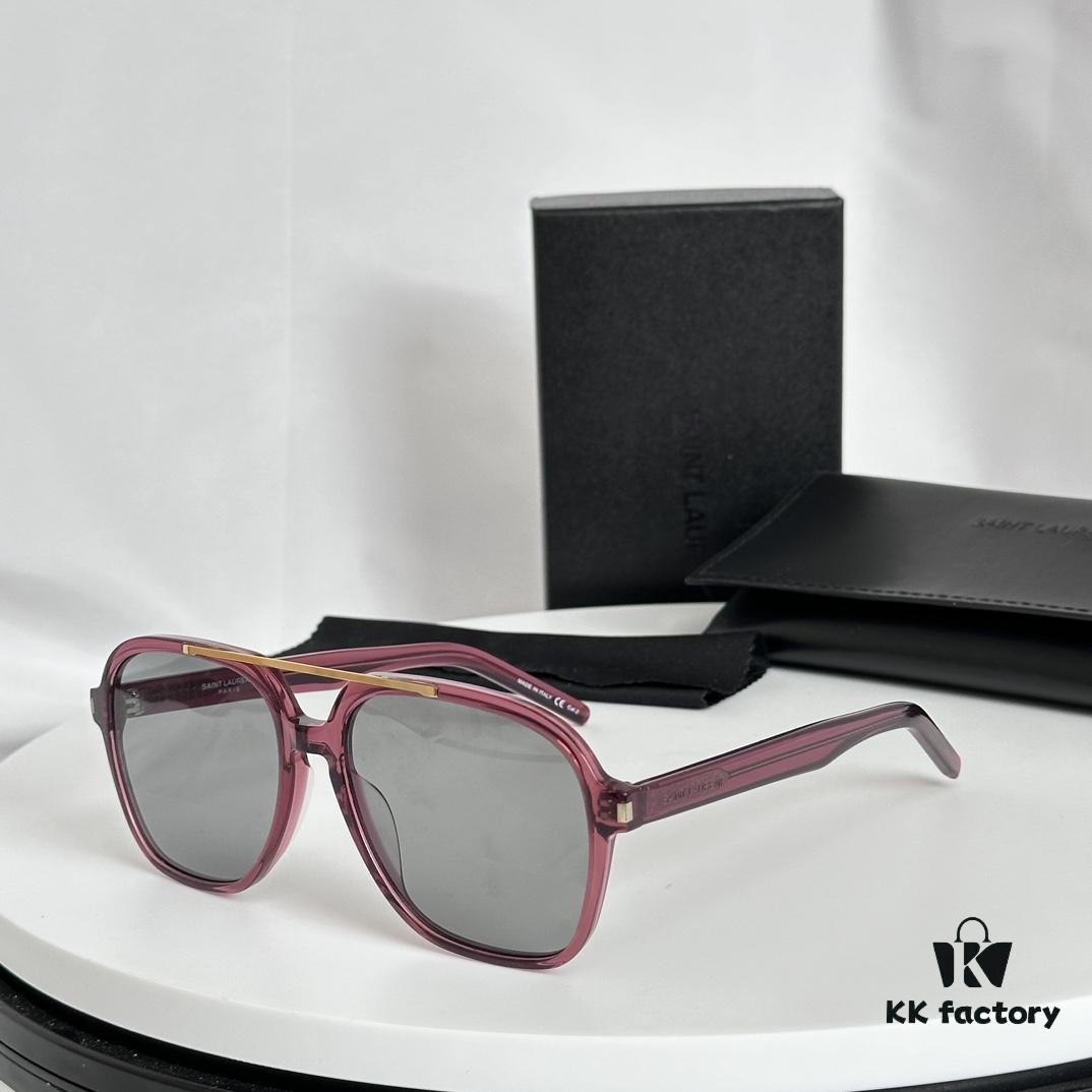 6931ac03ccd8ab3d7afa0578 New 2023 YSL Saint Laurent Transparent Yellow Square Sunglasses, Blogger's Style, Ultra-Light Fashion Shades SL545