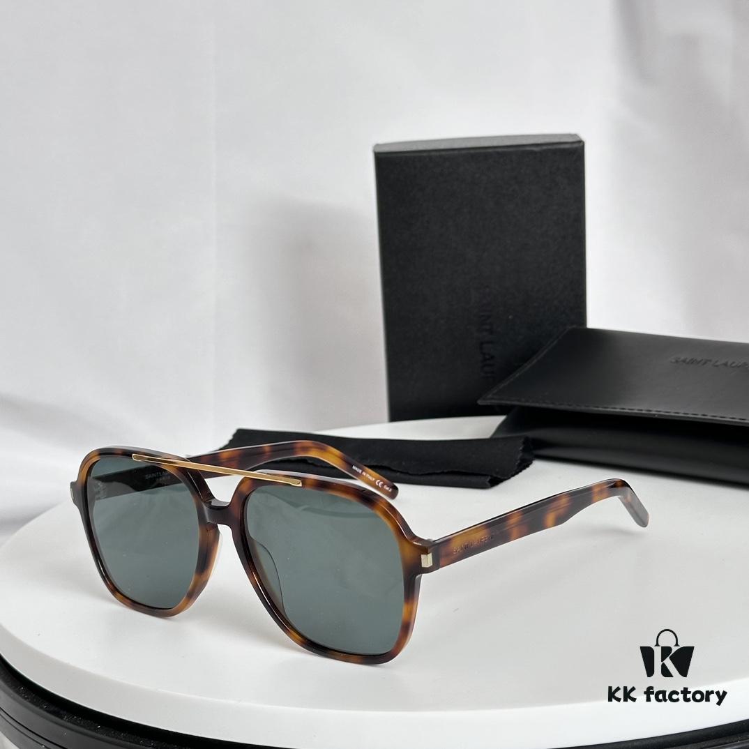 6931ac03ccd8ab3d7afa0579 New 2023 YSL Saint Laurent Transparent Yellow Square Sunglasses, Blogger's Style, Ultra-Light Fashion Shades SL545