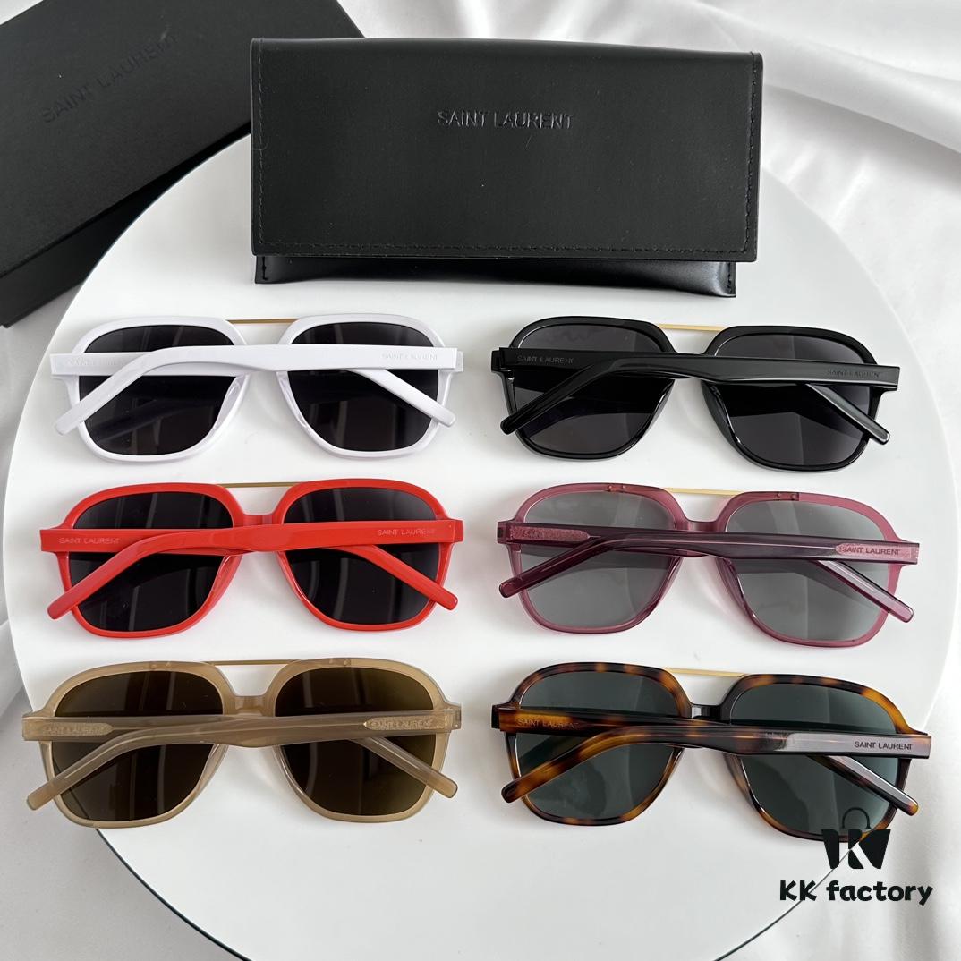 6931ac03ccd8ab3d7afa057c New 2023 YSL Saint Laurent Transparent Yellow Square Sunglasses, Blogger's Style, Ultra-Light Fashion Shades SL545