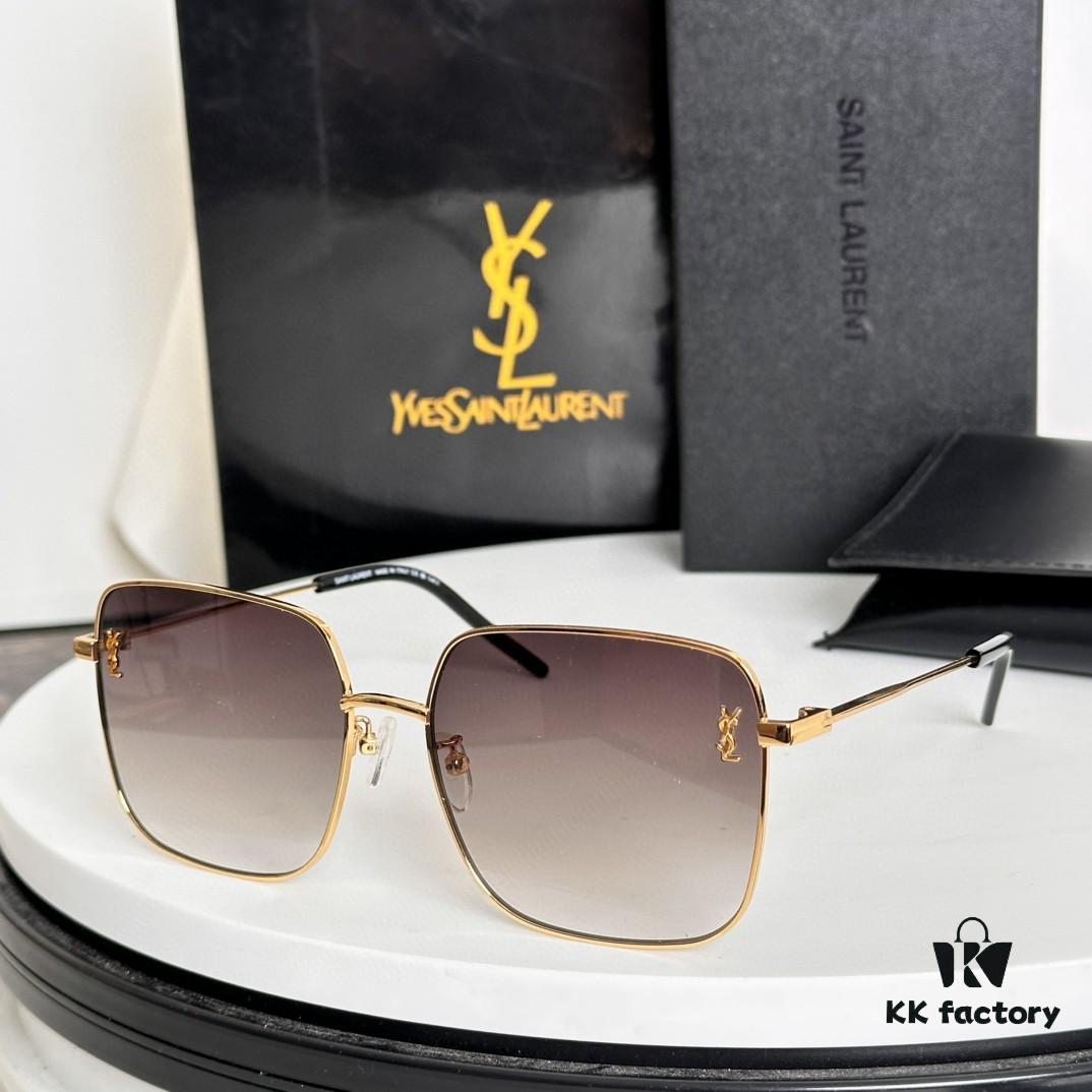 6931ac04ccd8ab3d7afa0588 Authentic SAINT LAURENT SL314 Size: 58□18-140 YSL High-Quality Metal Square Fashion Sunglasses