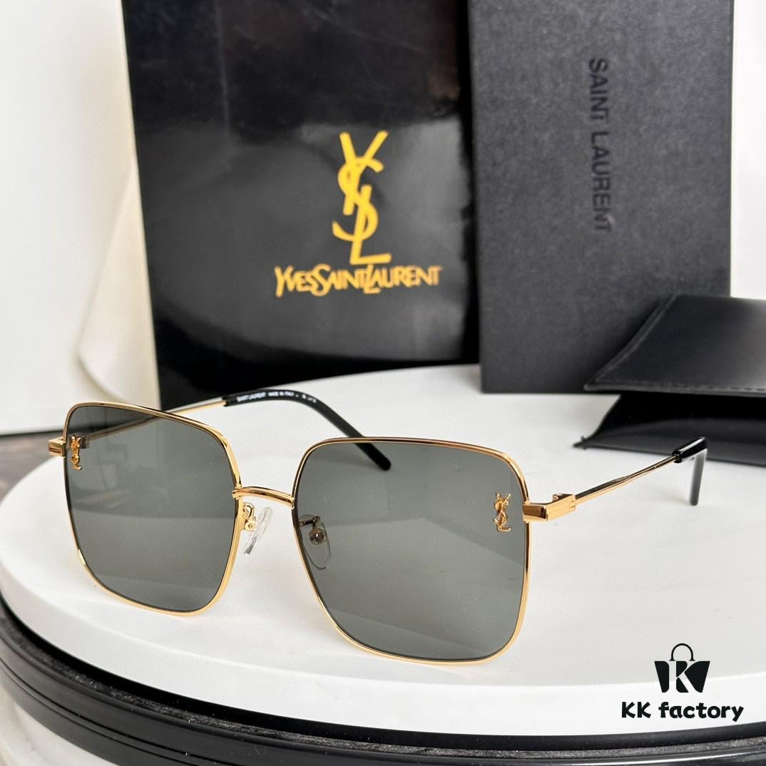 6931ac04ccd8ab3d7afa0589 Authentic SAINT LAURENT SL314 Size: 58□18-140 YSL High-Quality Metal Square Fashion Sunglasses