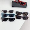 130 Saint Laurent Small Cat-Eye Frame Saddle Bridge with Embossed Logo on Temples